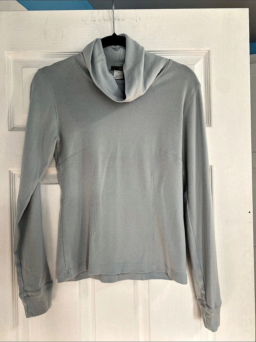J.Crew Cowl Neck Long Sleeve Top in Gray, Medium great condition!
